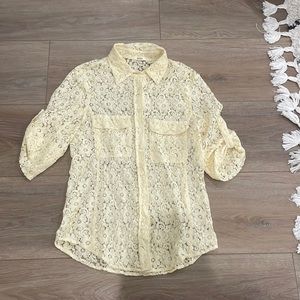 Dylan Lace Button Down